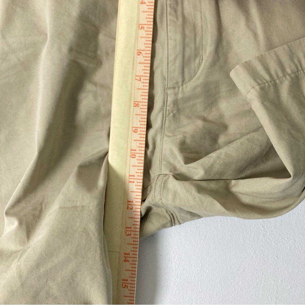 PATAGONIA Men’s 34 Stand Up Beige Organic Cotton Flat Front Shorts 9.5” Inseam - Picture 11 of 12